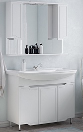 Corozo Мебель для ванной Мирра 105 белая – фотография-1